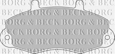 BORG & BECK bbp1107 -  Комплект тормозных колодок, дисковый тормоз